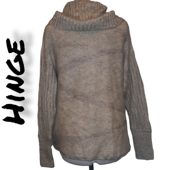 hinge Sweaters - Hinge Grey Turtleneck Sweater